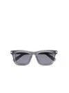 Zegna Grey Acetate Sunglasses In Gray