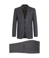Zegna Grey And Light Blue Centoventimila Suit In Black