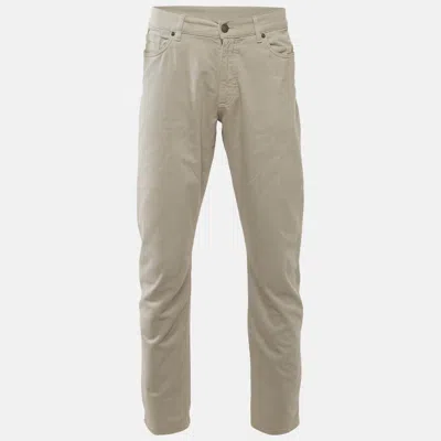 Pre-owned Zegna Grey Denim Slim Fit Jeans L/waist 34" In Gray