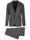 Zegna Grey Galles Pure Wool Tailored Suit In Gray