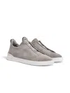 Zegna Sneakers Fabric Flat Sole In Gray