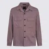 Zegna Grey Wool Casual Jacket In Grey
