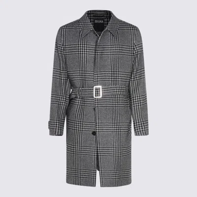 ZEGNA ZEGNA GREY WOOL COAT