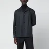 Zegna Wool Overshirt Long Sleeves In Gray