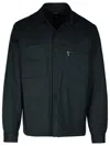 Zegna Grey Wool Padded Jacket