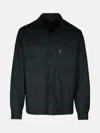 ZEGNA GREY WOOL PADDED JACKET