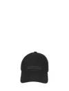Zegna Cotton Lined Hat With Front Foliage Design And Logo In Black