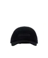 Zegna Cashmere Baseball Cap Curved Brim In Black