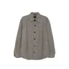 Zegna Herringbone-pattern Shirt Jacket In Gray