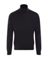 Zegna High-neck Long-sleeved Sweater In Gold