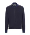 Zegna High-necked Zipper Casual Jacket In Black