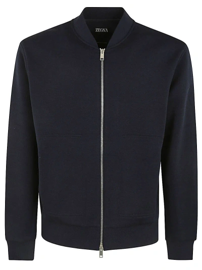 Zegna High Performance Bomber In Blue