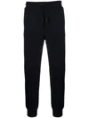Zegna Tapered Track Pants In B09 Navy Blue