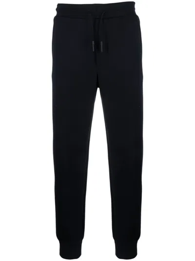 Zegna Tapered Track Pants In B09 Navy Blue