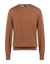 Zegna High Performance Man Sweater Camel Size 44 Wool In Brown