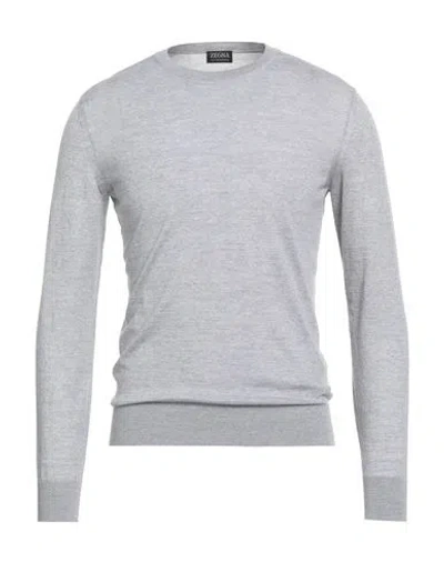 Zegna High Performance Man Sweater Grey Size 40 Wool In Gray