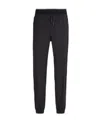 Zegna Navy Blue High Performance Wool Joggers In Black