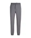Zegna High Performance Wool Joggers In Gray
