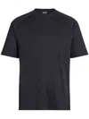 Zegna T-shirt En Laine High Performance Bleu Marine In Black