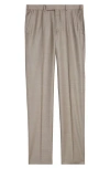 Zegna High Performance™ Wool Trousers In Md Brw Sld
