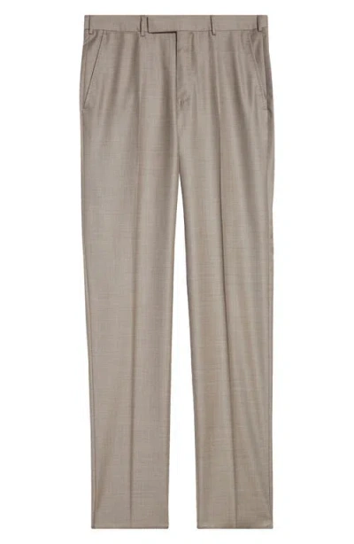 Zegna High Performance™ Wool Trousers In Md Brw Sld