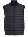 Zegna High Performance Wool Vest In Blue
