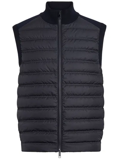 Zegna High Performance Wool Vest In Blue