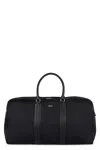 Zegna Leather-trimmed Nylon Holdall