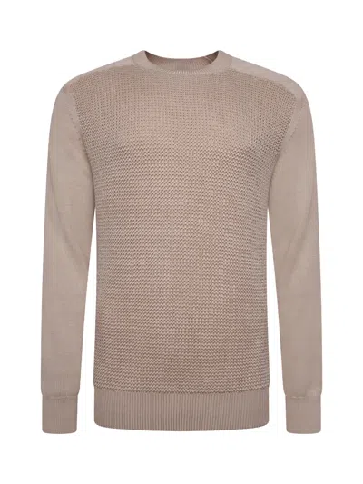 Zegna Honeycomb-knit Cotton-silk Blend Sweater In Neutral