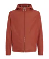 Zegna Nylon And Cotton Blouson Jacket In Red