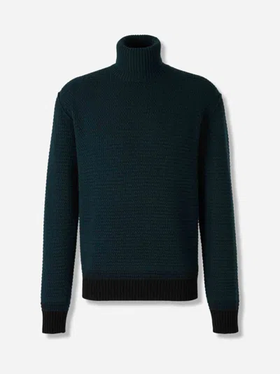 Zegna Hooded Side-pockets Sweater In Green