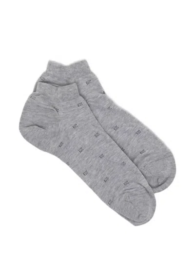 Zegna Iconic Socks In Gray