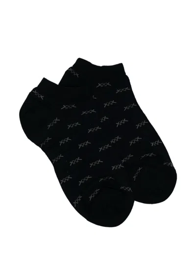 Zegna Iconic Triple X Socks In Black
