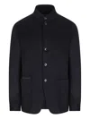 Zegna Il Conte Button Cashmere Blazer In Black