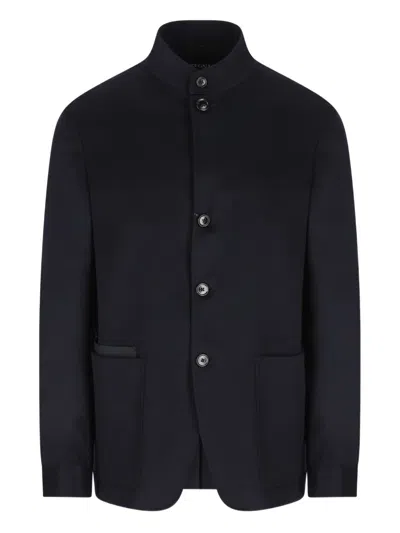 ZEGNA IL CONTE BUTTON CASHMERE BLAZER