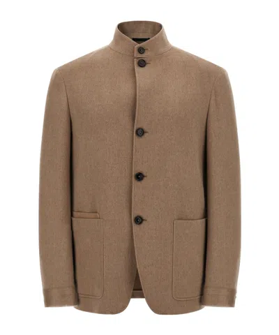 ZEGNA ZEGNA IL CONTE BUTTON-UP JACKET