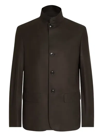 ZEGNA IL CONTE CALF-LEATHER JACKET