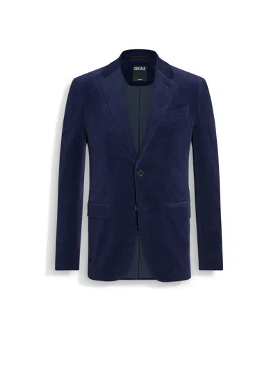 Zegna Ink Blue Cashco Jacket