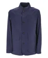 Zegna Men's Crossover Chore Jacket In Blue