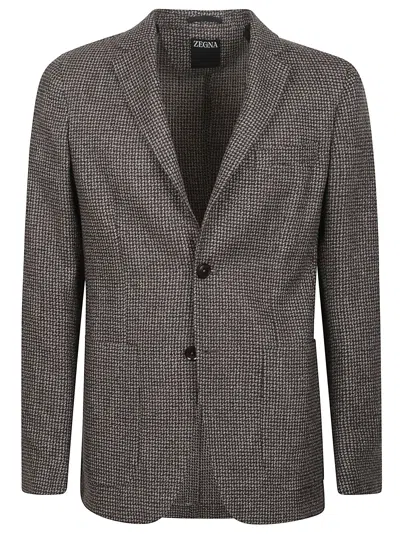 Zegna Jacket In Gray
