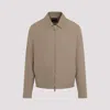 Zegna Tailored Polyester Jacket With Adjustable Cuffs In Brown