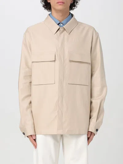 Zegna Jacket Men Sand In Neutral