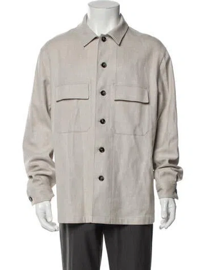 Pre-owned Zegna Jacket In Neutral