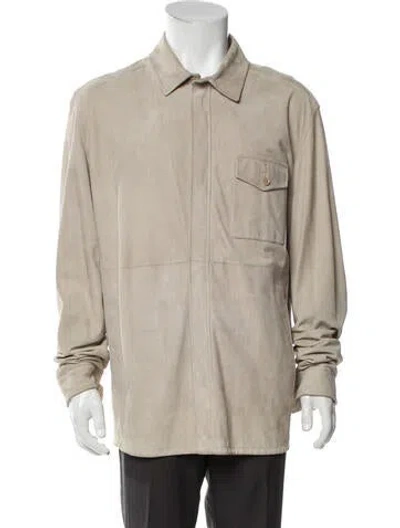 Pre-owned Zegna Jacket In Neutral
