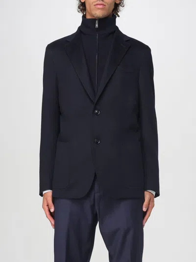 Zegna Jacket  Men Color Blue In Black