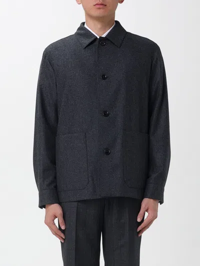 Zegna Jacket  Men Color Charcoal In Gray