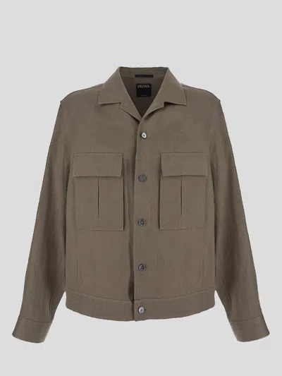 Zegna Jackets In Neutral