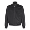 Zegna Modern High Collar Jacket Featuring Pockets In Black