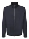 Zegna High-neck Zipped Jacket In Black