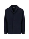 Zegna Wool And Cashmere Blend Shirt Jacket In Blue